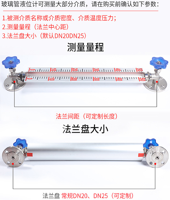 pp玻璃管液位計(jì)選型表